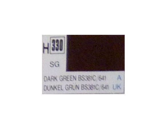 Gunze GU0330 DARK GREEN SEMI-GLOSS ml 10 Pz.6 Modellino