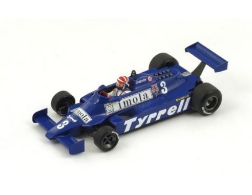 Spark Model S4319 TYRRELL 010 E.CHEEVER 1981 N.3 5th MONACO GP 1:43 Modellino