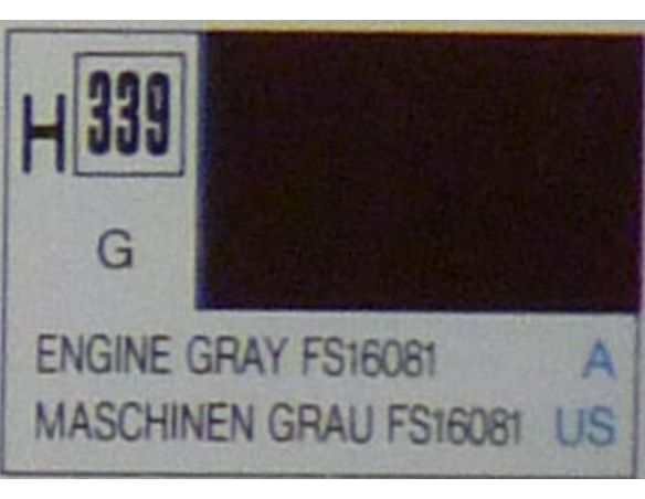 Gunze GU0339 ENGINE GRAY GLOSS ml 10 Pz.6 Modellino