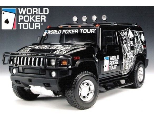 Highway 61 19001 HUMMER H2 WORLD POKER TOUR 1/18 Modellino