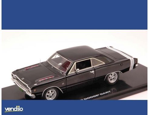 Highway 61 HGW43000 DODGE DART GTS 1968 GLOSS BLACK 1:43 Modellino