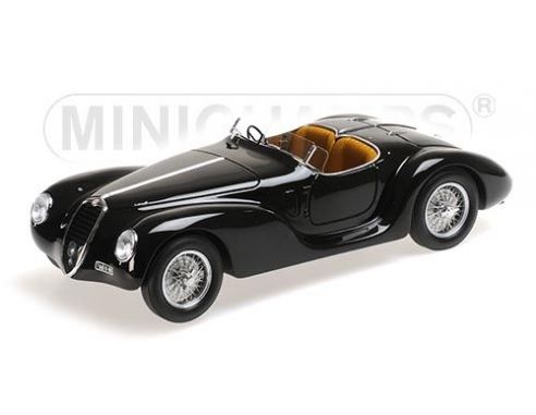 MINICHAMPS 107120231 ALFA ROMEO 6C 2500 SS CORSA SPIDER 1939 BLACK Modellino