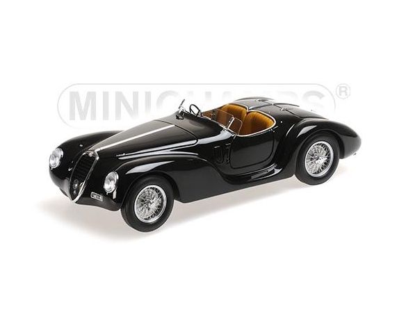 MINICHAMPS 107120231 ALFA ROMEO 6C 2500 SS CORSA SPIDER 1939 BLACK Modellino