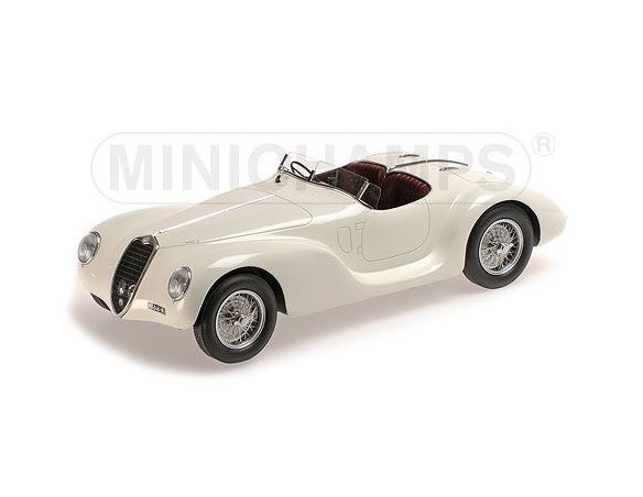 MINICHAMPS 107120232 ALFA ROMEO 6C 2500 SS CORSA SPIDER 1939 WHITE Modellino