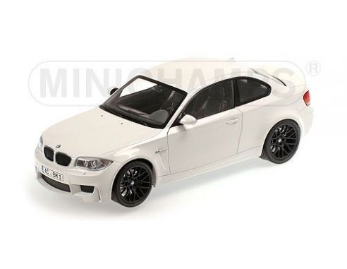 Minichamps PM110020022 BMW 1er M COUPE' 2011 WHITE 1:18 Modellino