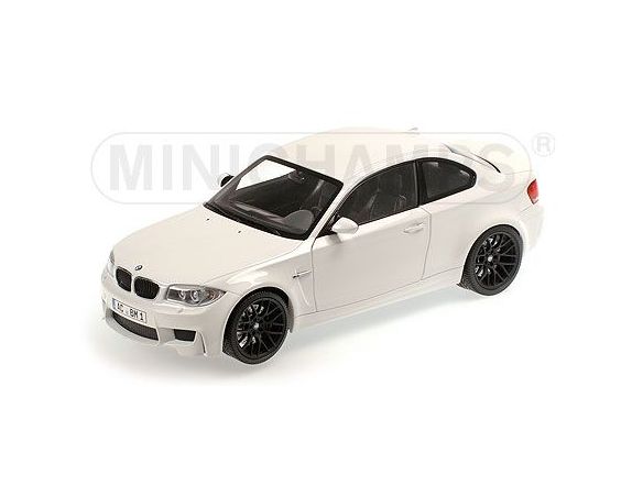 Minichamps PM110020022 BMW 1er M COUPE' 2011 WHITE 1:18 Modellino