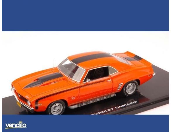 Highway 61 HGW43004 CHEVROLET CAMARO 1969 ORANGE/BLACK 1:43 Modellino