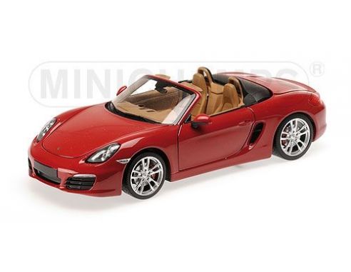 MINICHAMPS 110062031 PORSCHE BOXSTER 981 RED 2012 Modellino