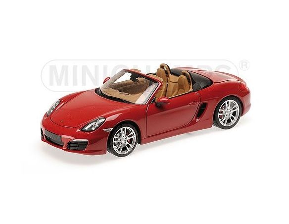 MINICHAMPS 110062031 PORSCHE BOXSTER 981 RED 2012 Modellino
