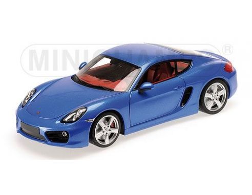 Minichamps PM110062221 PORSCHE CAYMAN 2012 METALLIC BLUE 1:18 Modellino
