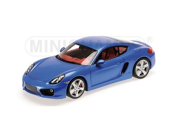 Minichamps PM110062221 PORSCHE CAYMAN 2012 METALLIC BLUE 1:18 Modellino