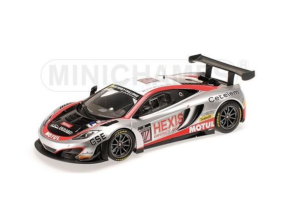 MINICHAMPS 151131397 MCLAREN 12C GT3 HEXIX RACING PANIS CAZENAVE DEBARD LEDOGAR 24H SPA 2013 Modellino