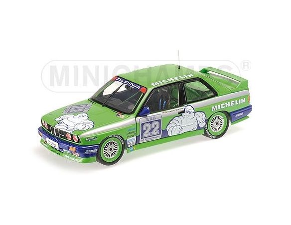 Minichamps PM180882022 BMW M3 TEAM ALPINA N.22 WINNER HOCKENHEIM DTM 1988 C.DANNER 1:18 Modellino