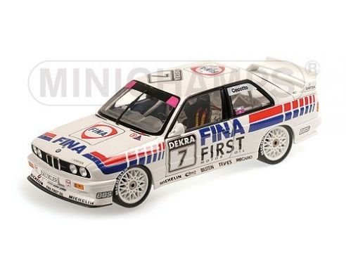 Minichamps PM180922007 BMW M3 TEAM FINA N.7 DTM 1992 J.CECOTTO 1:18 Modellino