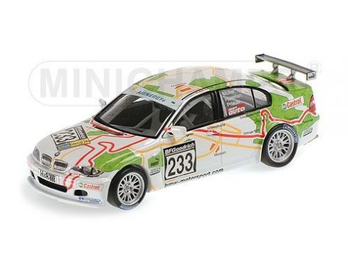 MINICHAMPS 400052433 BMW 320 I SCHUBERT MOTORS PRIAULX MULLER HUISMAN VLN NURBURGRING 2005 Modellino