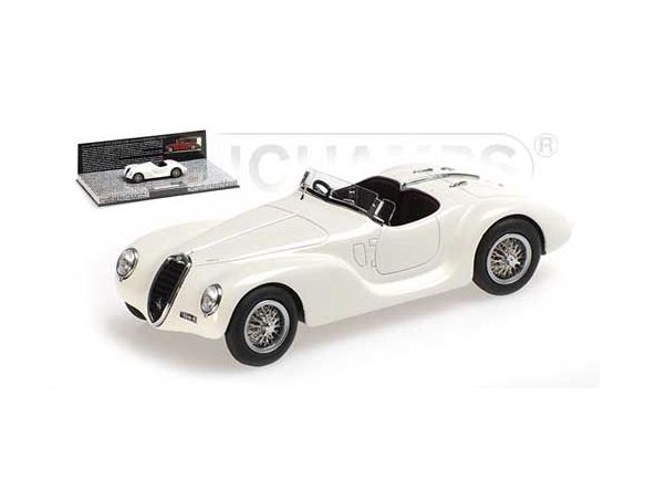 MINICHAMPS 437120234 ALFA ROMEO 6C 2500 SS CORSA SPIDER 1939 WHITE Modellino