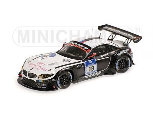 MINICHAMPS 437142019 BMW Z4 GT3 BMW SPORTS TROPHY TEAM SCHUBERT WERNER MUELLER LUHRS SIMS 24H NURBURGRING 2014 Modellino