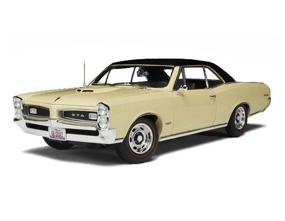 Highway 61 50585 PONTIAC GTO HARD TOP 1966 CREAM 1/18 Modellino