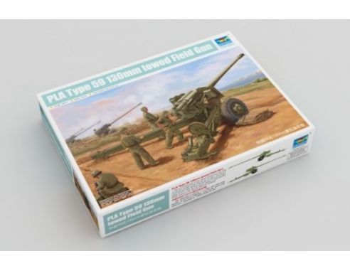 TRUMPETER 02335 PLA TYPE 59 130mm TOWER FIELD GUN Modellino
