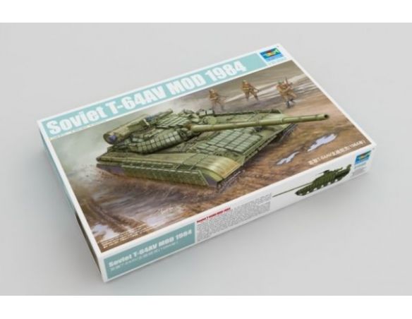 TRUMPETER 01580 SOVIET T-64AV MOD.1984 Modellino