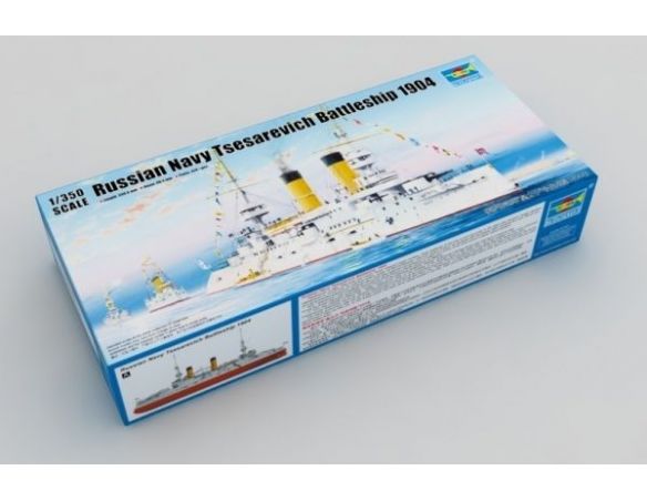 TRUMPETER 05338 RUSSIAN NAVY TSESAREVICH BATTLESHIP 1904 Modellino