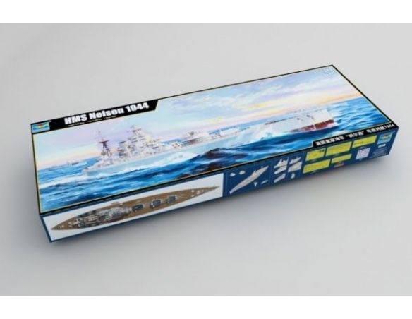 TRUMPETER 03708 HMS NELSON 1944 Modellino