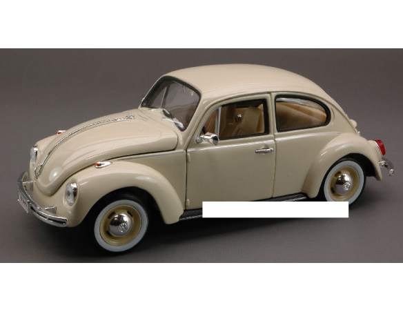 Welly WE2283 VW BEETLE 1968 CREAM 1:24 Modellino