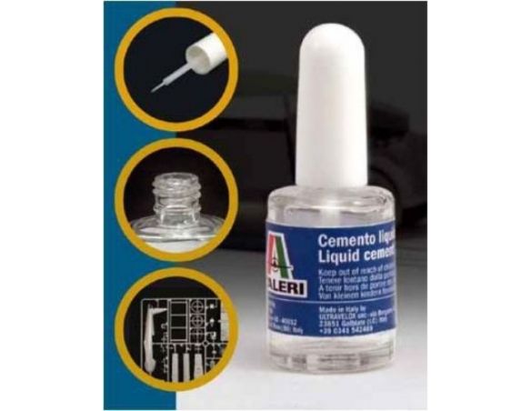 ITALERI 3990 COLLA/CEMENTO LIQUIDO PER PLASTICA 15ml Modellino