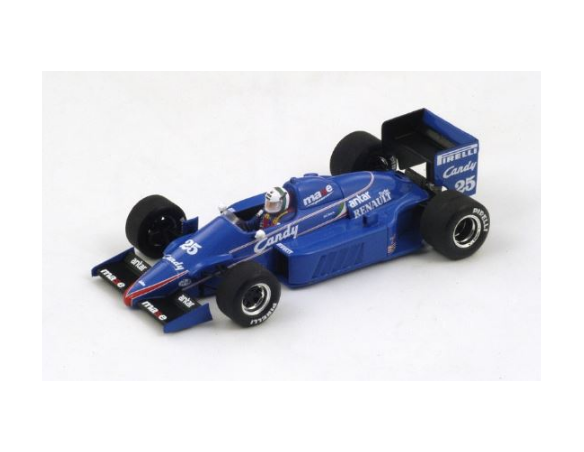 Spark Model S3975 LIGIER JS25 A.DE CESARIS 1985 N.25 4th MONACO GP 1:43 Modellino