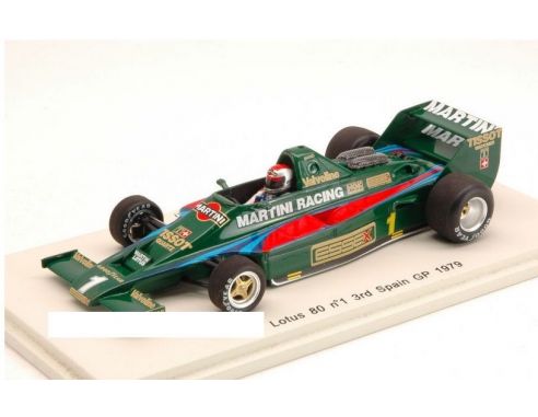 Spark Model S4240 LOTUS 80 M.ANDRETTI 1979 N.1 3rd SPAIN GP 1:43 Modellino