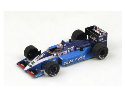 Spark Model S4266 LIGIER JS27 P.ALLIOT 1986 N.28 6th MEXICAN GP 1:43 Modellino