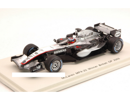 Spark Model S4304 MC LAREN MP4-20 J.P.MONTOYA 2005 N.10 WINNER BRITISH GP 1:43 Modellino
