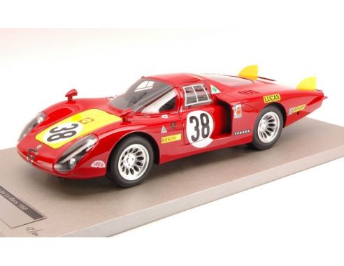 Tecnomodel TMD1808B ALFA ROMEO 33/2 L.TAIL N.38 5th LE MANS 1968 FACETTI-DINI LIM.100 1:18 Modellino