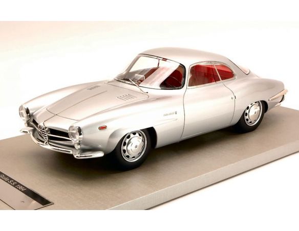 Tecnomodel TMD1812D ALFA ROMEO GIULIA SS 1600 STREET 1963 SILVER LIM.PCS 80 1:18 Modellino