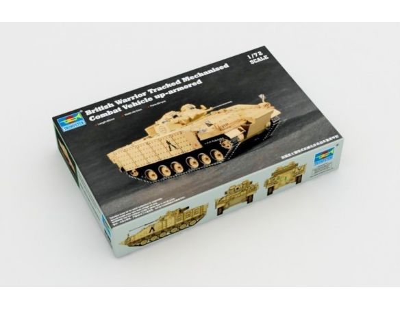 TRUMPETER 07102 BRITISH WARRIOR TRACKED MECHANIZED COMBAT VEHICLE Modellino