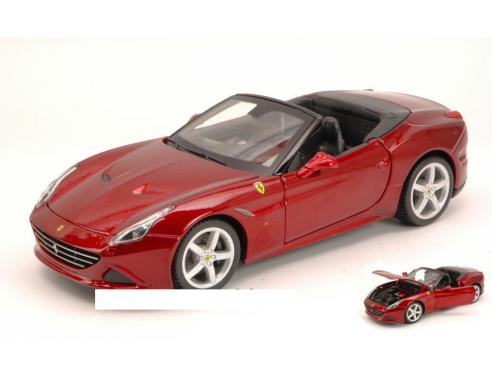 BBURAGO BU26011R FERRARI CALIFORNIA T OPEN TOP 2014 AMARANT METALLIC 1:24 Modellino