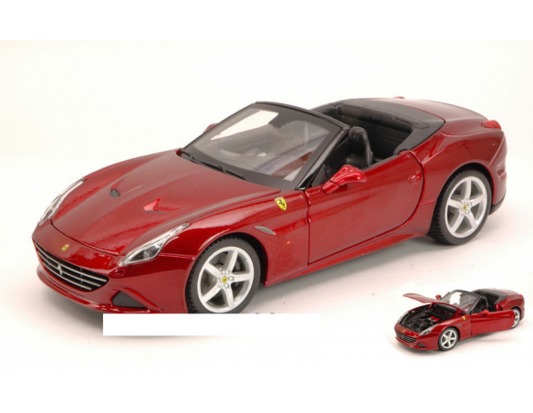BBURAGO BU26011R FERRARI CALIFORNIA T OPEN TOP 2014 AMARANT METALLIC 1:24 Modellino
