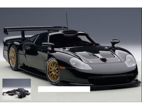 Auto Art / Gateway AA89770 PORSCHE 911 GT1 1997 SENZA DECORAZIONE NERO 1:18 Modellino