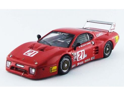 Best Model BT9576 FERRARI 512 BB LM N.21 13th LIME ROCK 1984 COHEN-GELLES 1:43 Modellino