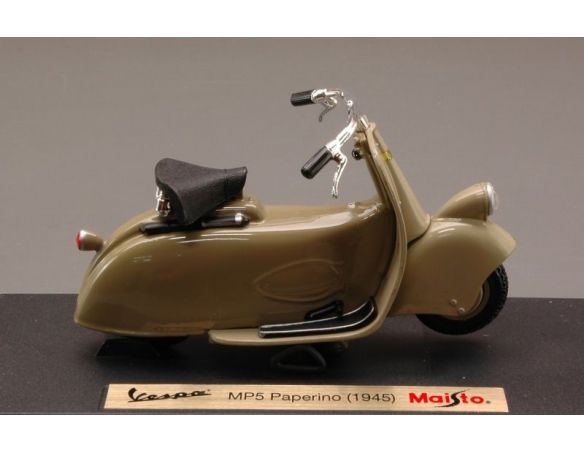 Maisto MI4340G VESPA MP5 PAPERINO 1945 BEIGE 1:18 Modellino