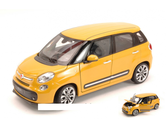 Welly WE4038 FIAT 500L 2013 YELLOW 1:24 Modellino