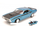 Welly WE4029BL DODGE CHALLENGER T/A 1970 BLUE/BLACK 1:24 Modellino