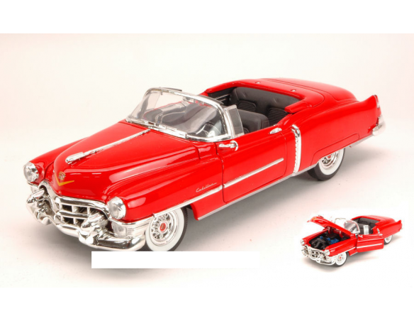 Welly WE2414 CADILLAC ELDORADO CONVERTIBLE 1953 RED 1:24 Modellino