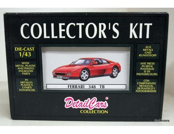 DetailCars collection 8002 Ferrari 348 TB 1/43 KIT Modellino Scatola rovinata