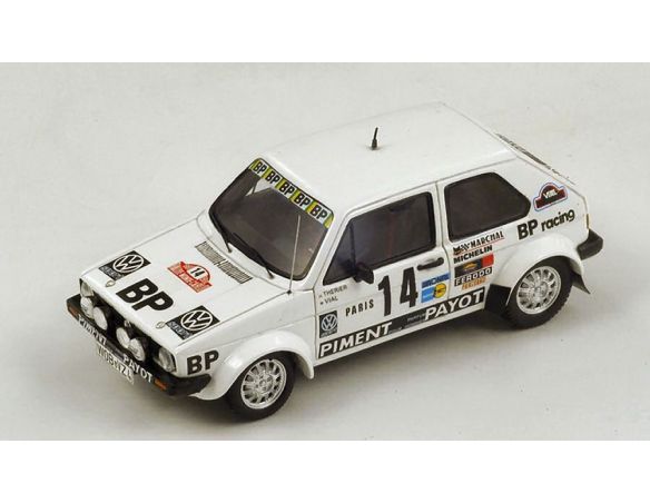 Spark Model S3210 VW GOLF MK1 N.14 RETIRED MONTE CARLO 1980 J-L.THERIER-M.VIAL 1:43 Modellino