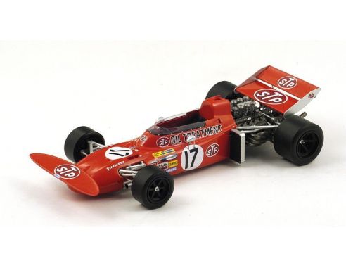 Spark Model S18113 MARCH 711 R.PETERSON 1971 N.17 2nd MONACO GP 1:18 Modellino