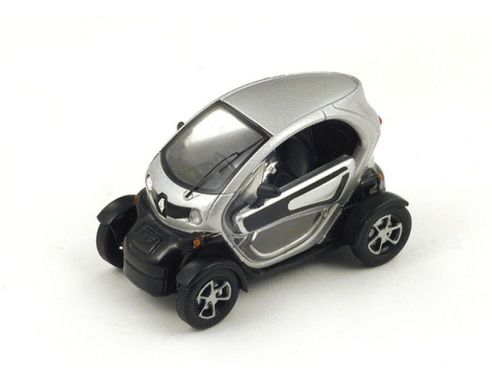 Spark Model S4500 RENAULT TWIZY (ELECTRIC CAR) PARIS 2010 SILVER 1:43 Modellino