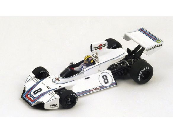 Spark Model S4345 BRABHAM BT44 C.PACE 1975 N.8 WINNER BRAZIL GP 1:43 Modellino