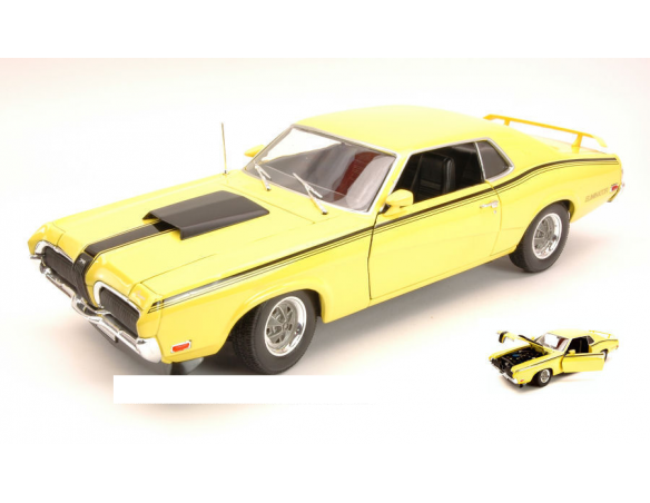 Welly WE0345 MERCURY COUGAR ELIMINATOR 1970 YELLOW 1:18 Modellino