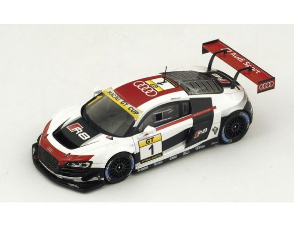 Spark Model SA0070 AUDI R8 LMS N.1 3rd MACAU GP GT CUP 2014 E.MORTARA 1:43 Modellino